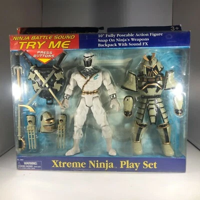 Sunco Soldier Bear Xtreme Ninja Juego 10" Figuras de Acción Blanco De Colección 2005 Foto 1 de 4