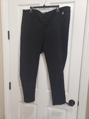 Tommy Hilfiger Mujer Plus 2X Imitación Gamuza Leggings Ricos Negros Pantalones Usados en Excelente Condición Elásticos Foto 1 de 4