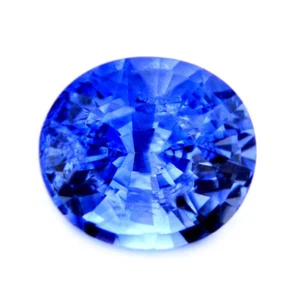 Certified 0.79ct Natural Ceylon Cornflower Blue Sapphire Sri Lankan Mix Cut Oval - Picture 1 of 2