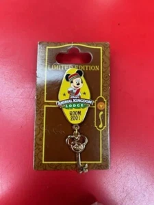 RARE LE Disney pin WDW Resorts Room Keys Animal Kingdom Lodge Logo Mickey Mouse - Picture 1 of 2