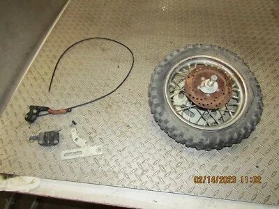 Rueda trasera Lem LX 50cc de 10" con cable de pinza de freno de eje y palanca 737 Foto 1 de 4