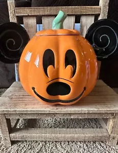 Disney Mickey Mouse Kopf Halloween Keramik Kürbis Keksdose Dose NEU - Bild 1 von 3