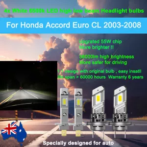 36000lm For Honda Accord Euro CL 2004-2008 4X Headlight kit Globe high low beam - Picture 1 of 11
