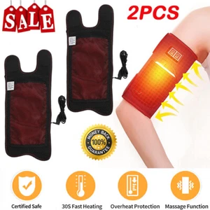 Heated Elbow Wrap Portable Heated Vibrating Wrist Electric Heating Arm Elbow Pad - Picture 1 of 13