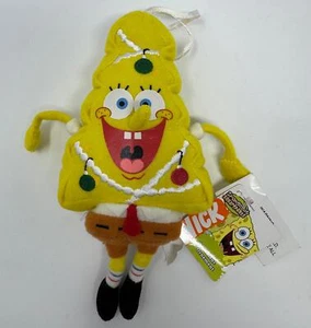 Pantalones cuadrados vintage Bob Esponja adorno árbol de Navidad etiquetas saludos americanos - Imagen 1 de 3