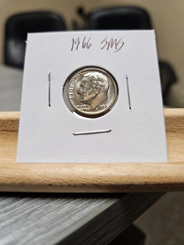 1966-P Proof Roosevelt Dime SMS Actual Coin Pictured Cover