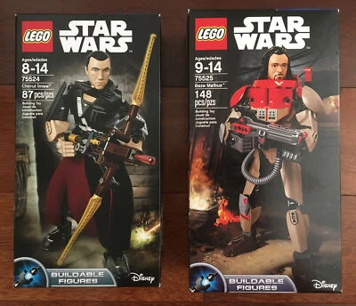 New LEGO Star Wars Buildable Figures Chirrut Imwe & Baze Malbus sets 75524 75525 - Image 1 of 4