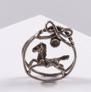 Silberfigur Figur Miniatur Schaukelpferd Anhänger Silber 800 Italien - Bild 1 von 4