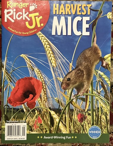 Ranger Rick Jr Magazine September 2024 Harvest Mice | eBay