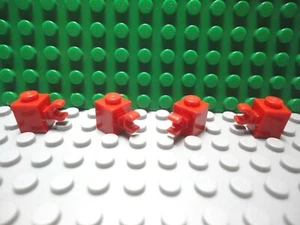 Lego 4 Rojo 1x1 Bloque Ladrillo con Clip Vertical "C" NUEVO - Imagen 1 de 1