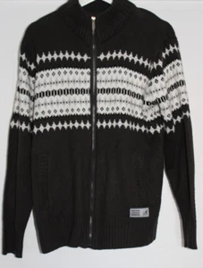 Vintage Kangol Cardigan Full Zip Patterned Retro Mens Medium M - Picture 1 of 6