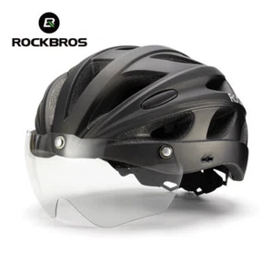 ROCKBROS Bike Helmet With Photochromism Goggles Adjustable Lightweight Helmet - Picture 1 of 18