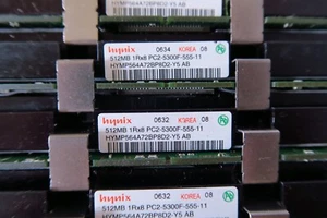 1GB (2 x 512MB) Hynix PC2-5300F-555-11 667MHz ECC Apple Mac Pro - Picture 1 of 2