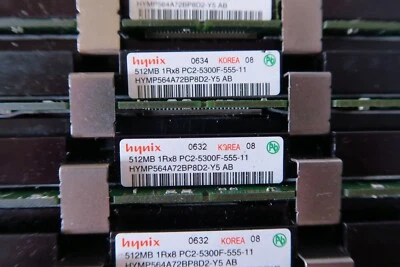 1GB (2 x 512MB) Hynix PC2-5300F-555-11 667MHz ECC Apple Mac Pro - Image 1 of 2