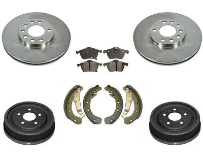For 00-03 Saturn L LS LS1 LW Frt Brake Disc Rotors Pads Drums and Shoes 6pc Kit - Image 1 of 4