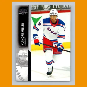 Tarjeta de hockey K'Andre Miller #124 2021 Upper Deck New York Rangers NHL CASI NUEVA - Imagen 1 de 3