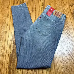 NWT Levi’s Women's 711 Skinny Jeans 28x29 Low Rise Slim Striped Denim Light Wash - Picture 1 of 11