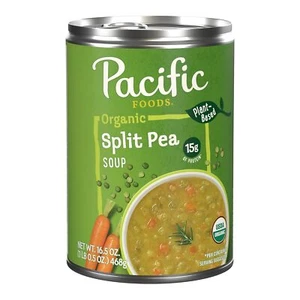 (8 Pack) Pacific Foods Organic Split Pea Soup, Plant-Based Protein, 16.5 Ounce - Picture 1 of 7