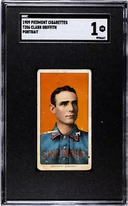 1909 PIEDMONT 150 T206 CLARK GRIFFITH PORTRAIT SGC 1 9996647 - Picture 1 of 2