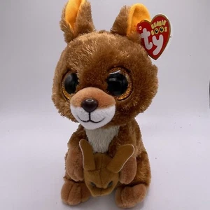 TY Beanie Boos KIPPER the Kangaroo And Baby - Plush Stuffed Animal Toy - Picture 1 of 7
