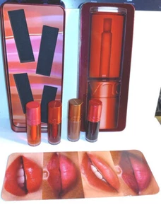 Clarins New Water Lip Stains (Set Of Four) With Beautiful Tin Box 0.2 oz - Picture 1 of 3