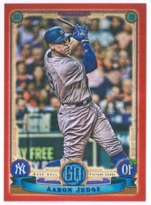 Topps Gypsy Queen No. 2019 300 Aaron Judge rojo 1/10 - Imagen 1 de 2