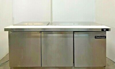 Continental Refrigerator SW72N-30CM 72  Mega Top Sandwich, Pizza, Salad  WE SHIP • 2,411.90£