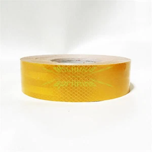 3M 2"X10' Fluorescence Yellow Night Reflective Safety Warning Conspicuity Tape D - Picture 1 of 1