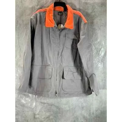 Chaqueta Levi's Para Hombre Gris/Naranja Skate Hunter Cremallera Completa Talla 2XL Foto 1 de 4