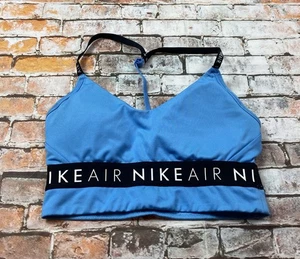 Nike Sport BH Damen klein blau Sport Training Workout Yoga Gym Damen - Bild 1 von 7