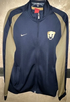 Nike PUMAS UNAM Soccer Track jacket Mens L Large Navy Blue Gold - Image 1 of 4