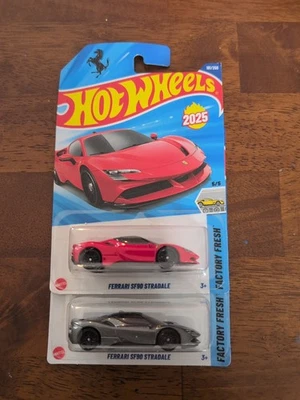 Ferrari SF 90 2025 Hot Wheels en rojo y negro Foto 1 de 3