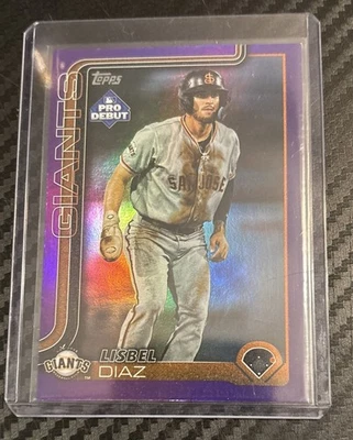 2025 Topps Pro Debut - Lisbel Diaz #PD-137 Purple Foil /299 San Francisco Giants - Image 1 of 2