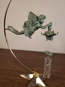 Green Fairy Wind Chime by Avon with box - Picture 1 of 11