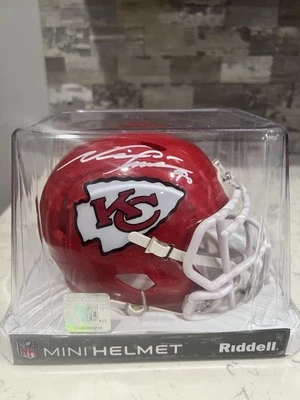 Minicasco de velocidad autografiado firmado por Neil Smith Kansas City Chiefs Beckett Foto 1 de 4