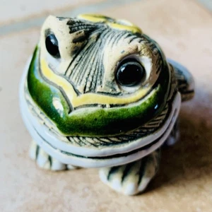 Vintage #43 Artesania Rinconada Frog Toad Retired De Rosa Figurine Uruguay - Picture 1 of 9