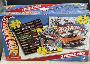 Hot Wheels Puzzles Educational 3 Puzzle Pack - Picture 1 of 3