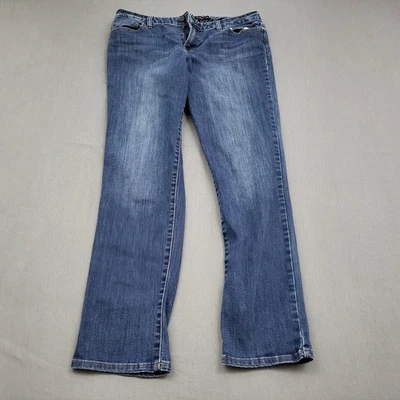 Calvin Klein Jeans Womens Size 29/8 Boyfriend Mid Rise Stretch Medium Blue Denim - Image 1 of 4