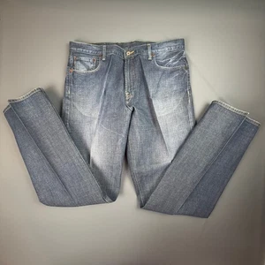 Lucky Brand Jeans Mens 36 Blue 165 Straight Leg Cotton Denim Long Inseam Y2K - Picture 1 of 9