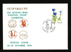 Irland 1978 STAMPA '78 Official Exhibition Cover. Wildblumen. KOSTENLOSER UK-VERSAND - Bild 1 von 1