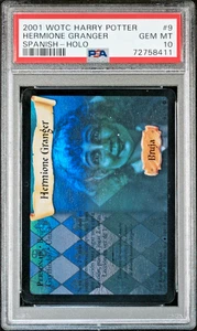 2001 WOTC Harry Potter #9 Hermione Granger SPANISH - Holo Foil PSA 10 Gem Mint - Picture 1 of 2