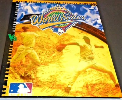 1996 MLB BASEBALL WORLD SERIES PROGRAM ATLANTA BRAVES VS NEW YORK YANKEES RARE! - Image 1 of 4