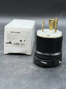Cablaggio Cooper CWL1020P Spina TwistLock 20 Ampere 3 Fili 3 Poli/3 Fili - Foto 1 di 3