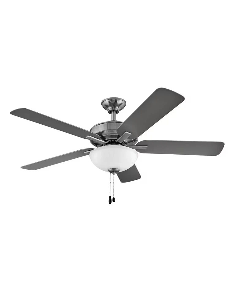 2-Light 52" Indoor Ceiling Fan in Brushed Nickel - Image 1 of 1