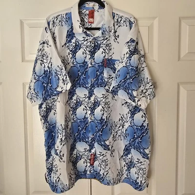 Marc Ecko Unltd Men Shirt XXL All Over Print Water Summer 2000 Y2K Vintage  - Image 1 of 4
