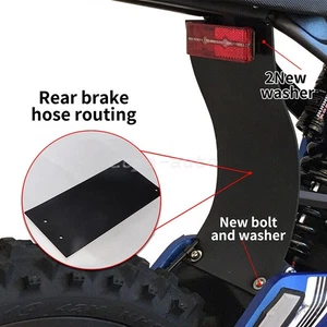 Rear Mud Guard Shock Flap Dirt Protector For SurRon Light Bee Segway E-Vehicle - Picture 1 of 5