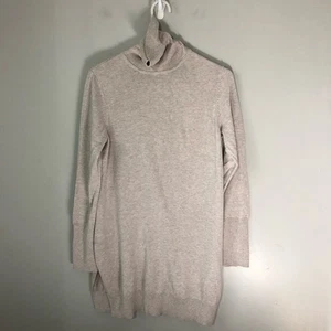 Peruvian Connection pima cotton pullover turtleneck tunic sweater womens M cream - Picture 1 of 14