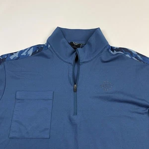 Galvin Green Medium Men's 1/4 Zip Mock Neck Pullover Stretch Long Sleeve MINT - Picture 1 of 9