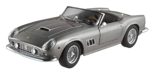 1FERRARI 250 CALIFORNIA SPIDER SILVER 1:18 MATTEL ELITE - Immagine 1 di 1
