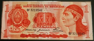 HONDURAS BANKNOTE 1 Lempira 1980 Pick 68a - NEUF / UNC - Imagen 1 de 2